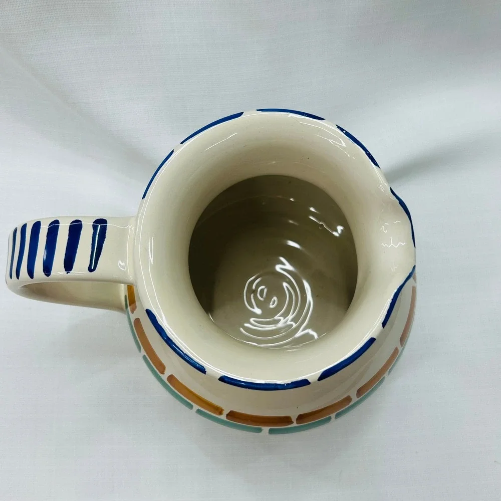 VIntage Pier 1 Imports Ceramic Pitcher 7